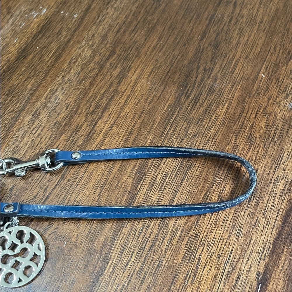 Coach Blue Sequin Signature Wristlet - Picture 4 of 8